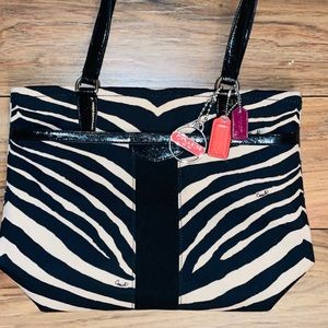 Coach Zebra Print shoulder bag